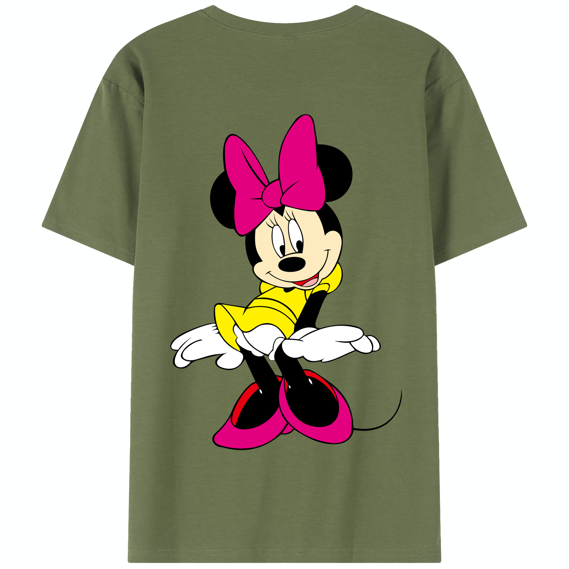 （画像用） ミッキーマウス Mickey Mouse 綿100％半袖Tシャツ（背面プリント）